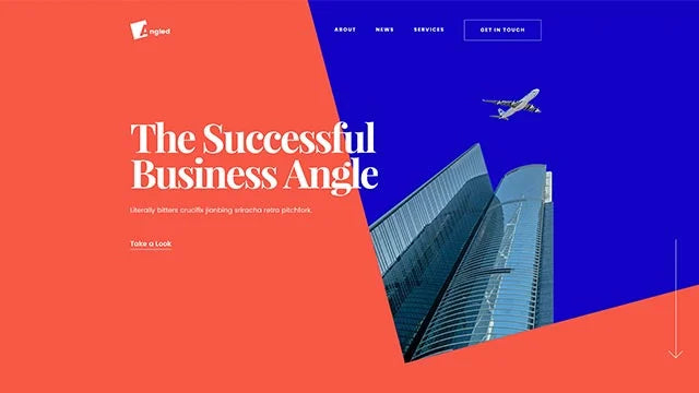 Angled Business Website