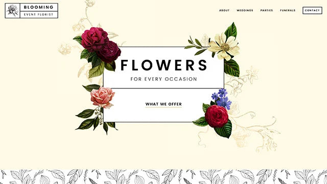 Blooming Event Florist Template