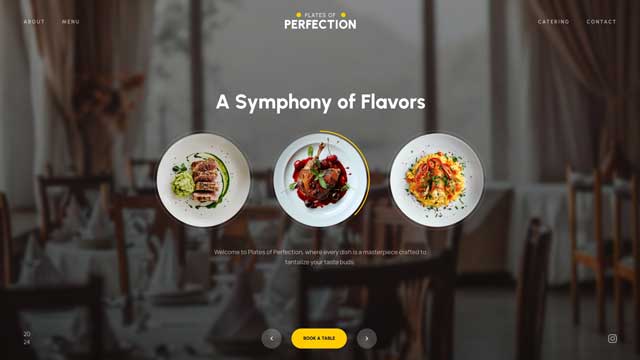 Modern Restaurant Slider Design