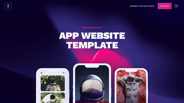 App Website Template