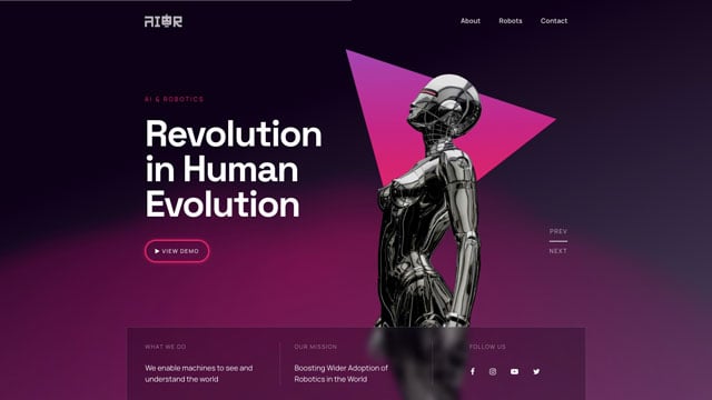 Ai & Robotics Webside Slider