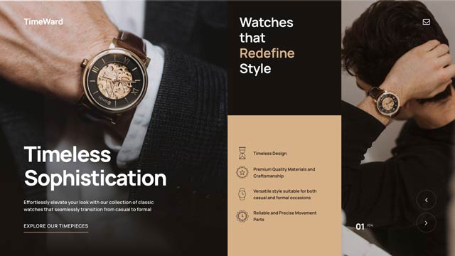 Online Watch Shop Slider